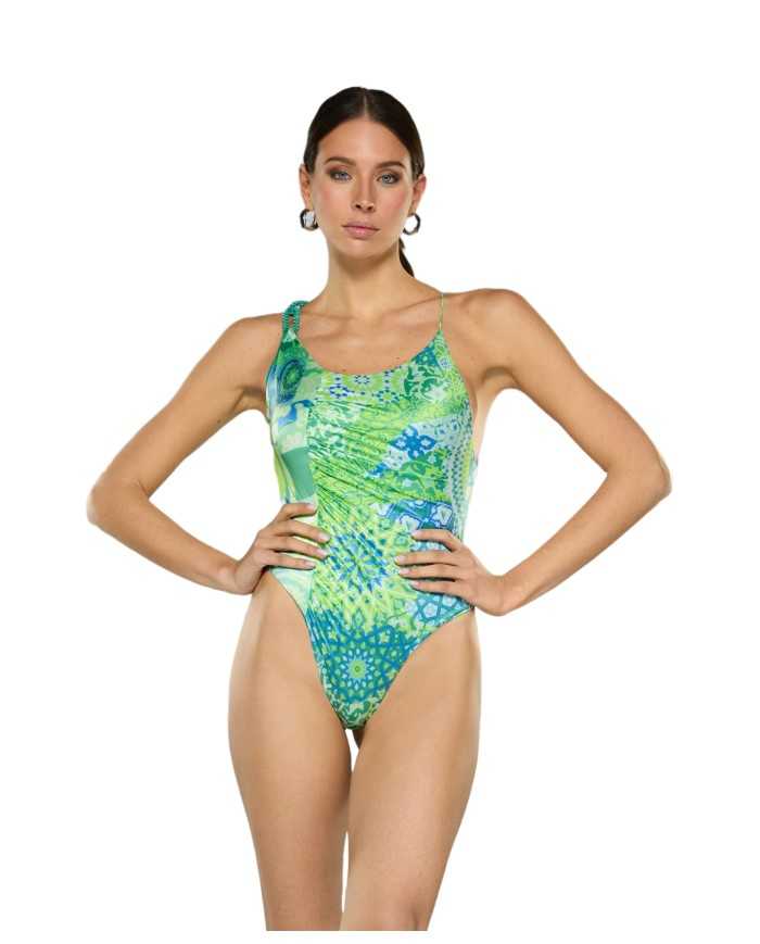 FK Monokimi Donna FK23-0032X1 PE 2023 fantasia all-over e dettaglio... FK Monokimi Donna FK23-0032X1 PE 2023 fantasia all-over e dettaglio...
