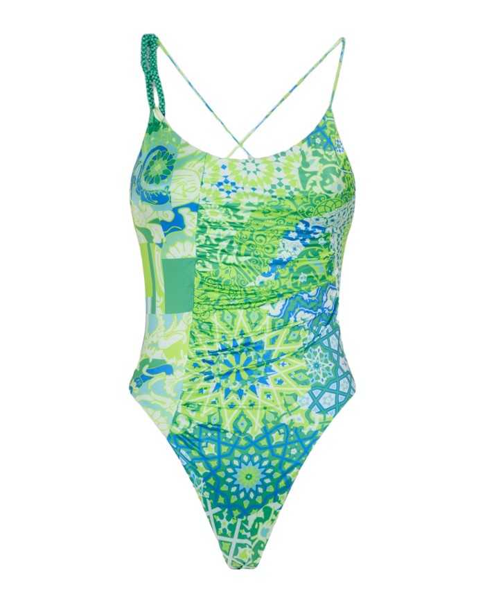 FK Monokimi Donna FK23-0032X1 PE 2023 fantasia all-over e dettaglio... FK Monokimi Donna FK23-0032X1 PE 2023 fantasia all-over e dettaglio...