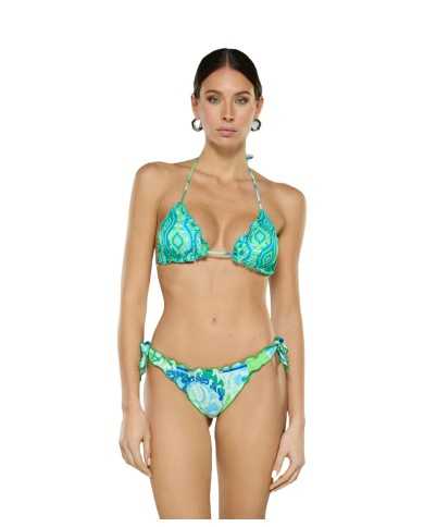 FK Bikini Donna FK23-1500U P-EM triangolo con slip brasiliano e fan...