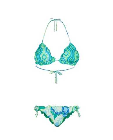 FK Bikini Donna FK23-1500U P-EM triangolo con slip brasiliano e fan...