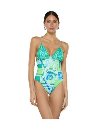 monokini frou frou da donna con fantasia all-over | FK