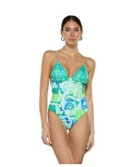 monokini frou frou da donna con fantasia all-over | FK monokini frou frou da donna con fantasia all-over | FK