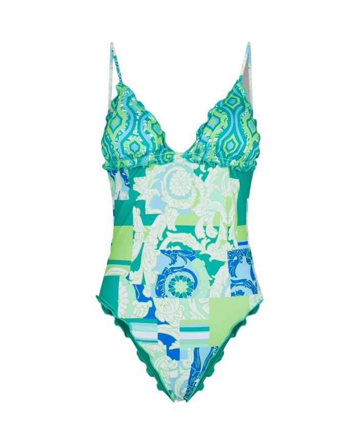 monokini frou frou da donna con fantasia all-over | FK monokini frou frou da donna con fantasia all-over | FK