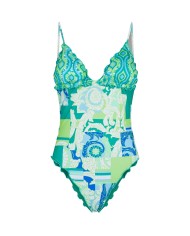 monokini frou frou da donna con fantasia all-over | FK monokini frou frou da donna con fantasia all-over | FK