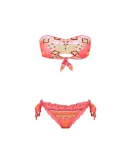 bikini da donna con fascia, slip brasiliano e fantasia all-over | FK bikini da donna con fascia, slip brasiliano e fantasia all-over | FK