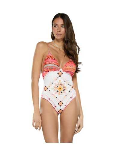 monokini frou frou da donna con fantasia all-over | FK