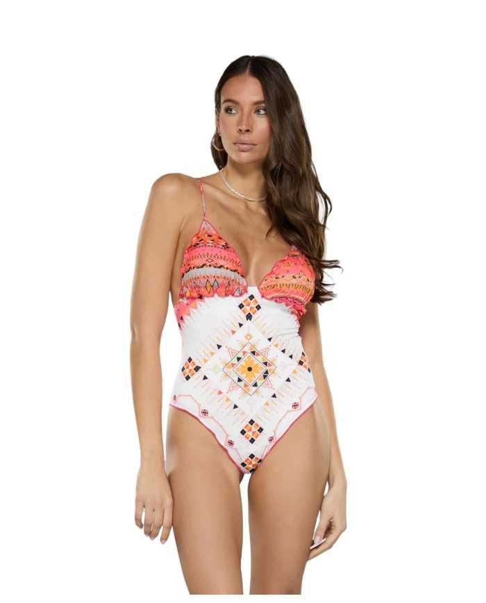 monokini frou frou da donna con fantasia all-over | FK monokini frou frou da donna con fantasia all-over | FK