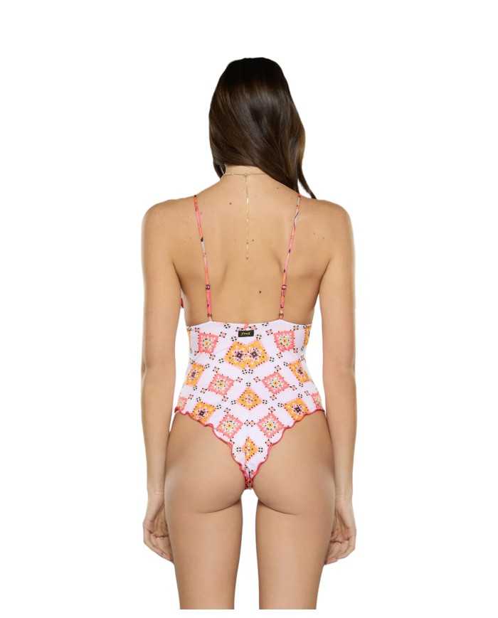 monokini frou frou da donna con fantasia all-over | FK monokini frou frou da donna con fantasia all-over | FK