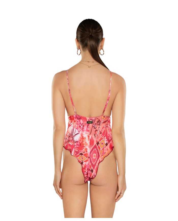 monokini frou frou da donna con fantasia all-over | FK monokini frou frou da donna con fantasia all-over | FK