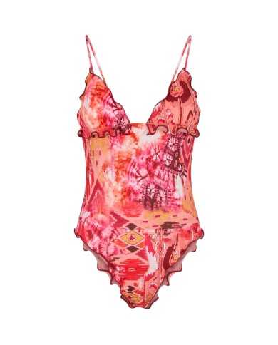 monokini frou frou da donna con fantasia all-over | FK