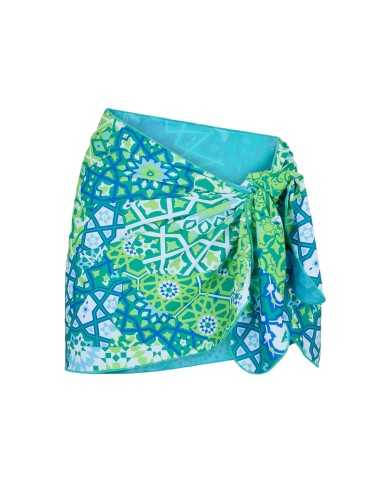 pareo mare da donna con fantasia all-over e nodo regolabile | FK