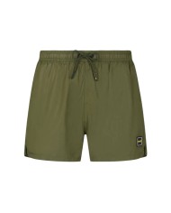 short mare verde militare da uomo con coulisse | FK