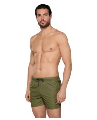 short mare verde militare da uomo con coulisse | FK