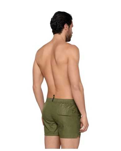 short mare verde militare da uomo con coulisse | FK