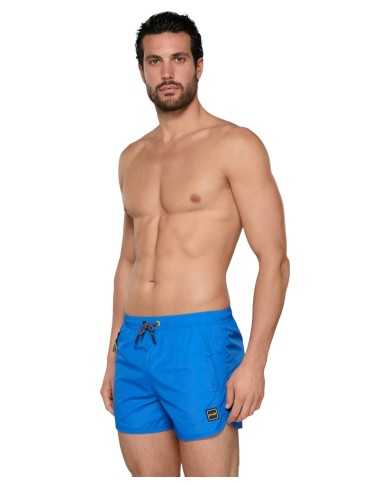 short mare royal da uomo con logo cucito e chiusura a zip | FK