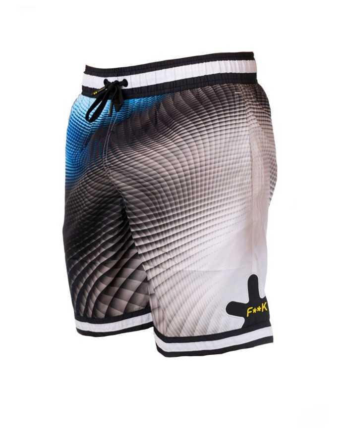 short mare da uomo con fantasia astratta su tessuto | FK short mare da uomo con fantasia astratta su tessuto | FK