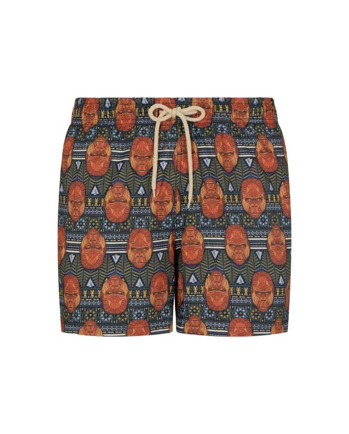 short mare da uomo con fantasia gorilla all-over | FK