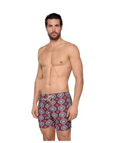 short mare da uomo con fantasia rombi all-over | FK short mare da uomo con fantasia rombi all-over | FK