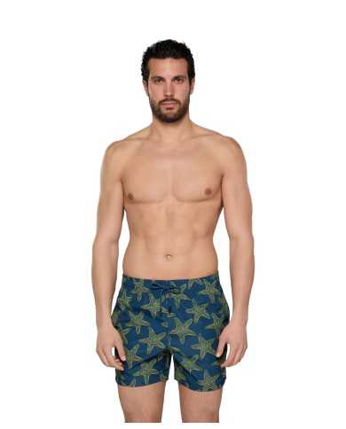 short mare da uomo con fantasia stelle marine all-over | FK short mare da uomo con fantasia stelle marine all-over | FK