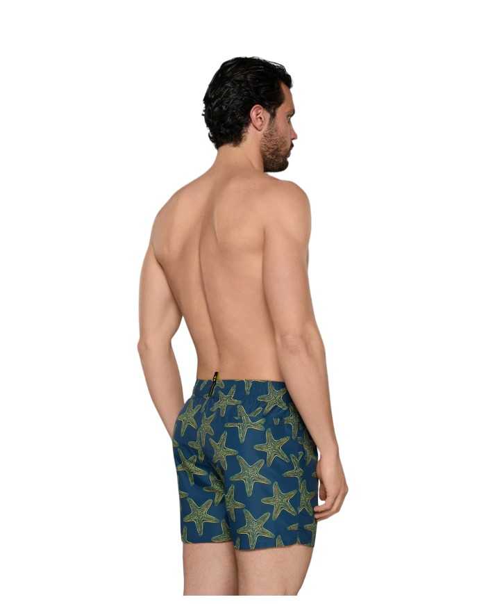 short mare da uomo con fantasia stelle marine all-over | FK short mare da uomo con fantasia stelle marine all-over | FK