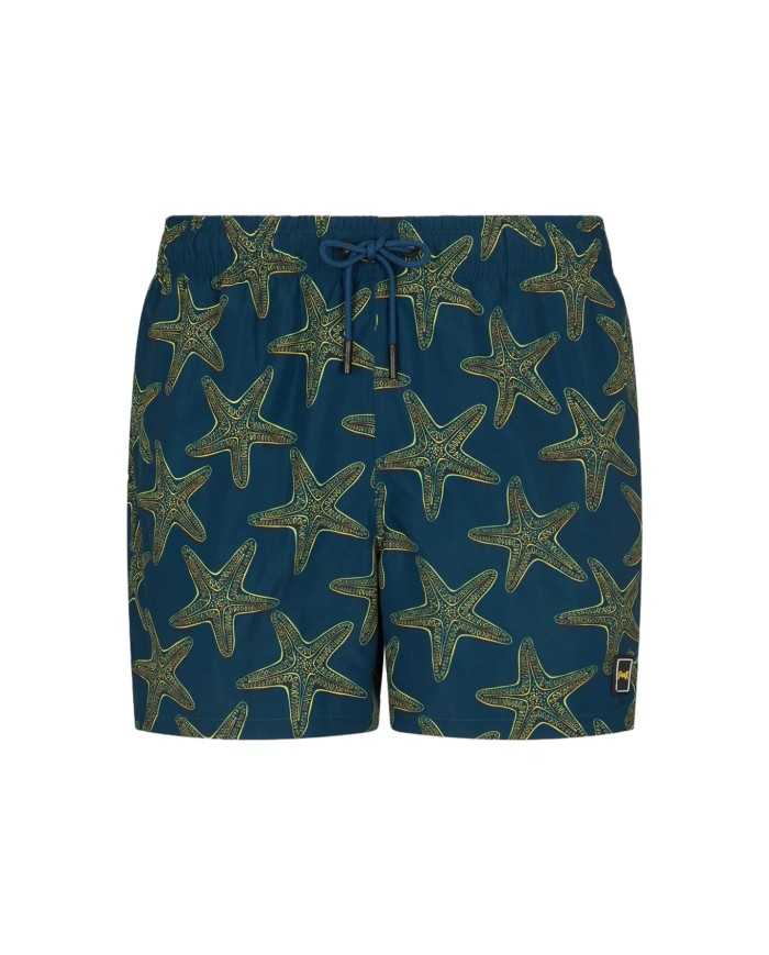 short mare da uomo con fantasia stelle marine all-over | FK