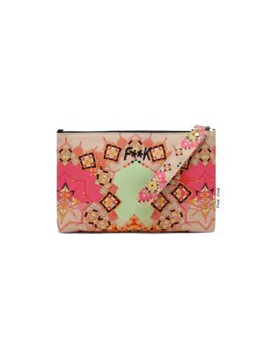 FK Pochette Donna FK23-A102U P-EM PL con fantasia tribale 01 FANT.T...