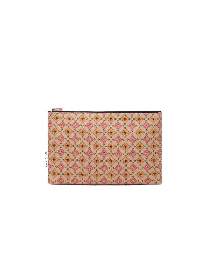 FK Pochette Donna FK23-A102U P-EM PL con fantasia tribale 01 FANT.T...