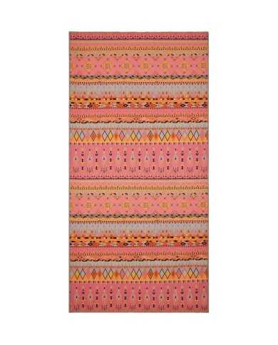 FK Telo Donna FK23-A291U P-EM mare microfibra con fantasia tribale ...