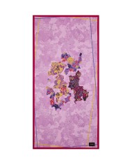 FK Telo Donna FK23-A294U P-EM mare microfibra con fantasia di colla...