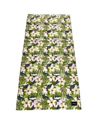 telo mare da uomo con fantasia floreale e patch logata | FK