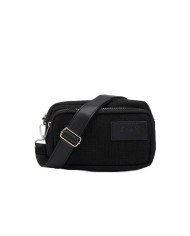 pochette nera da uomo con patch logata avanti | FK pochette nera da uomo con patch logata avanti | FK