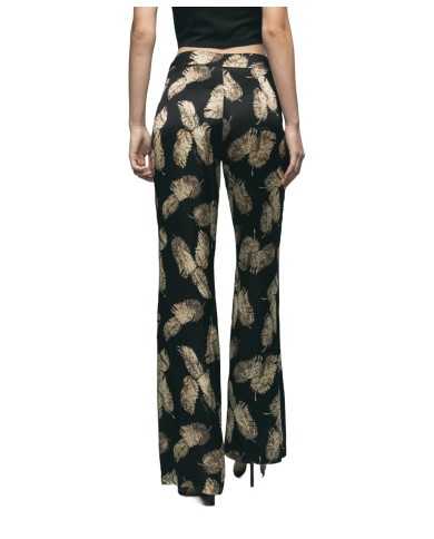 GAELLE Pantalone Donna GBDM17531 P-EM vita alta e gamba larga con f... GAELLE Pantalone Donna GBDM17531 P-EM vita alta e gamba larga con f...