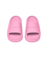 sandalo rosa bonbon da donna con logo in rilievo | HINNOMINATE