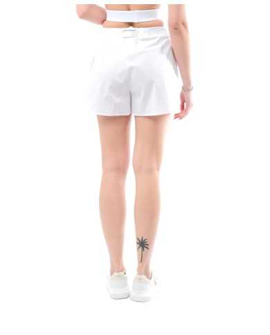 bermuda bianche da donna con vita a coulisse e logo | HINNOMINATE bermuda bianche da donna con vita a coulisse e logo | HINNOMINATE