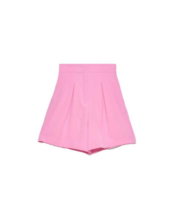 bermuda rosa bonbon da donna con logo patch su girovita | HINNOMINATE bermuda rosa bonbon da donna con logo patch su girovita | HINNOMINATE