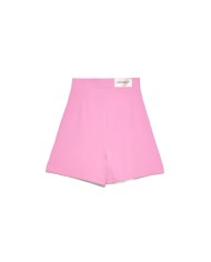 bermuda rosa bonbon da donna con logo patch su girovita | HINNOMINATE bermuda rosa bonbon da donna con logo patch su girovita | HINNOMINATE