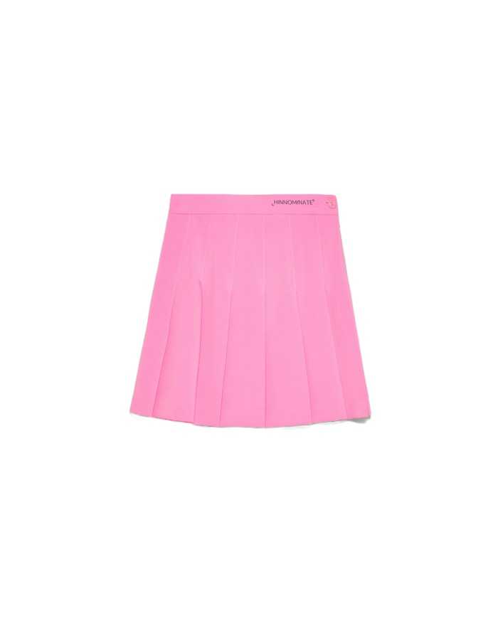 gonna rosa bonbon da donna logato in vita con pieghe | HINNOMINATE gonna rosa bonbon da donna logato in vita con pieghe | HINNOMINATE