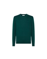 maglia verde inglese da uomo con logo ricamato su petto | SUN68