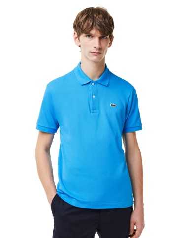 polo blu/azzurro da uomo in Petit Piquet logato | LACOSTE polo blu/azzurro da uomo in Petit Piquet logato | LACOSTE