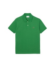 polo verde da uomo in Petit Piquet logato | LACOSTE