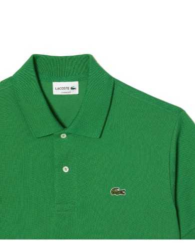 polo verde da uomo in Petit Piquet logato | LACOSTE polo verde da uomo in Petit Piquet logato | LACOSTE