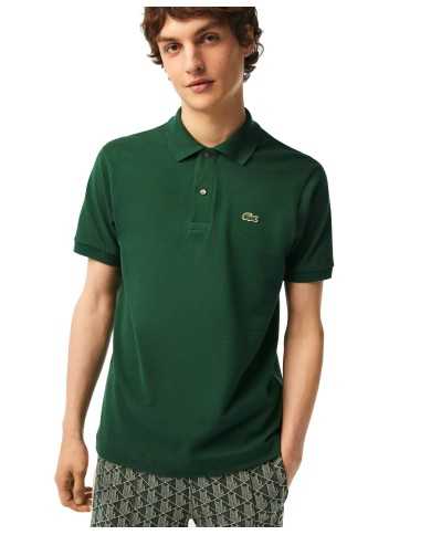 polo verde da uomo in Petit Piquet logato | LACOSTE polo verde da uomo in Petit Piquet logato | LACOSTE
