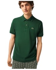polo verde da uomo in Petit Piquet logato | LACOSTE