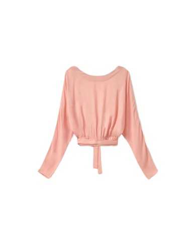 camicia cipria da donna aperto su schiena | MAR DE MARGAR camicia cipria da donna aperto su schiena | MAR DE MARGAR