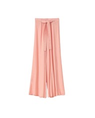 pantalone largo cipria da donna con fusciacca | MAR DE MARGARITAS pantalone largo cipria da donna con fusciacca | MAR DE MARGARITAS