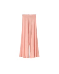 pantalone largo cipria da donna con fusciacca | MAR DE MARGARITAS pantalone largo cipria da donna con fusciacca | MAR DE MARGARITAS
