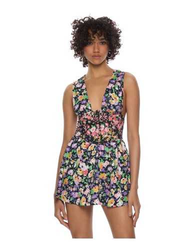 vestito da donna con fantasia floreale su tutto il tessuto | ME FUI vestito da donna con fantasia floreale su tutto il tessuto | ME FUI