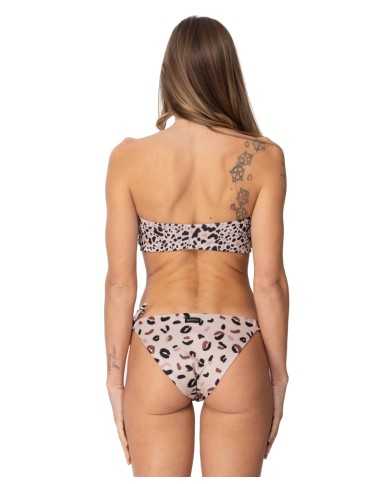 bikini con fascia e slip da donna con fantasia leopardata | ME FUI bikini con fascia e slip da donna con fantasia leopardata | ME FUI