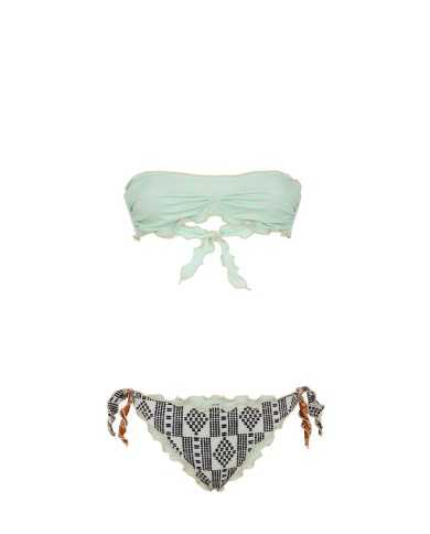 ME FUI Bikini Donna MF23-1529U P-EM PL con tessuto arricciato sui b...