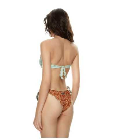 ME FUI Bikini Donna MF23-1529U P-EM PL con tessuto arricciato sui b...